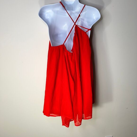 Lovers & Friends Titan Mini Dress Small Red Spaghetto straps cocktail revolve - Picture 4 of 6